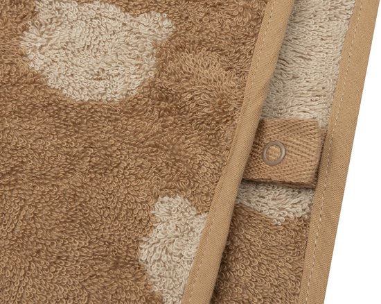 Jollein Badponcho - 100% Badstof - 1-2 jaar - Jacquard - Teddy Bear Reversible van Merkloos — afbeelding 4