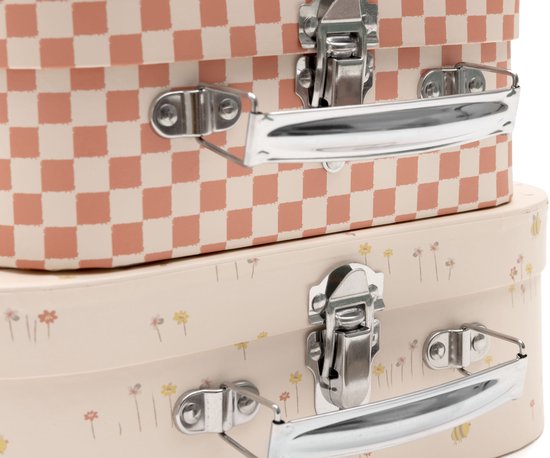 Jollein Speelkoffertje - Speelgoedkoffer - Pretty Picnic - 2 Stuks — afbeelding 4