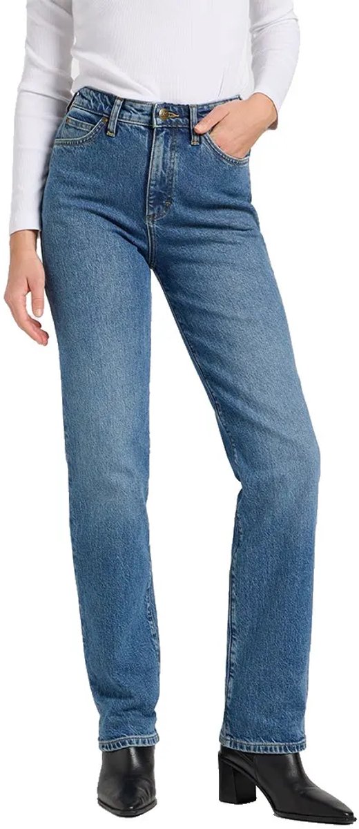 Lee June Regular Fit Spijkerbroek 26 31 Vrouw Rays Of Indigo