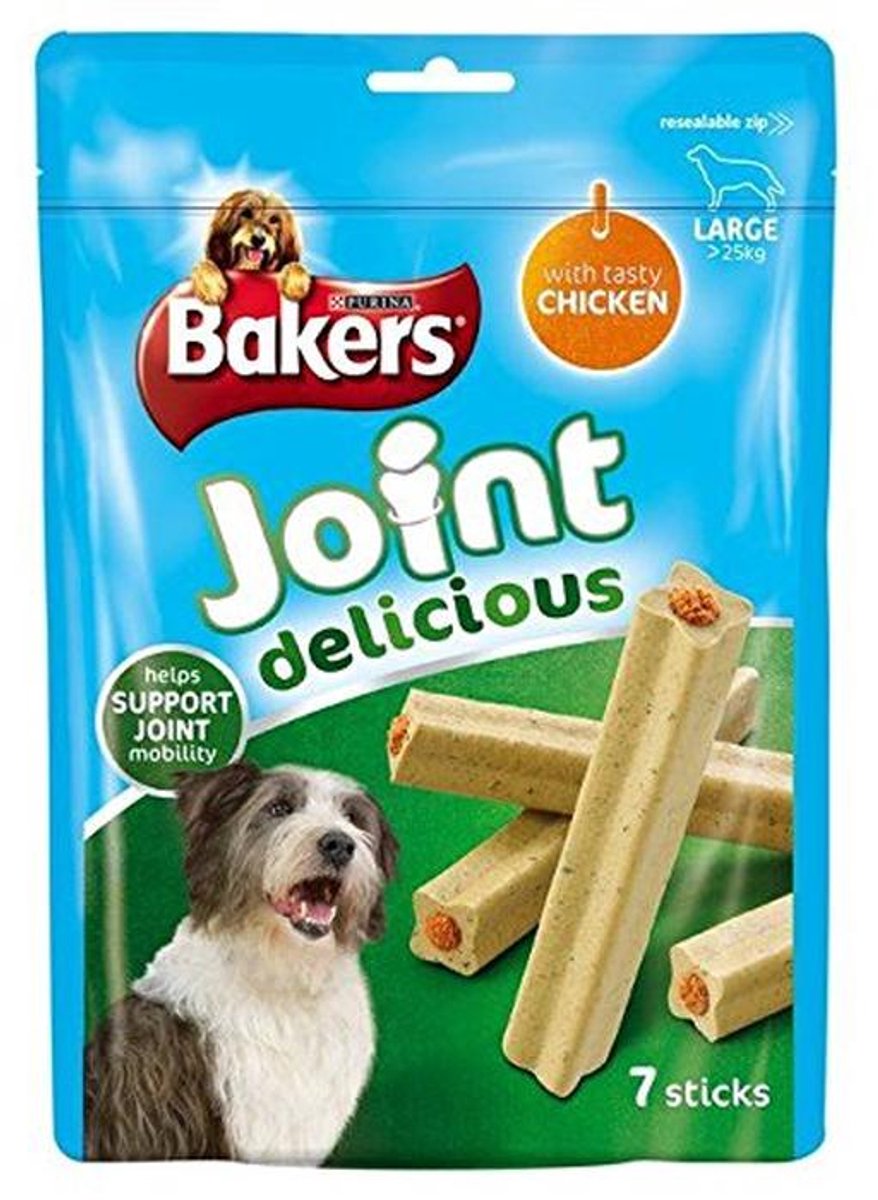Grote Hond Behandelt - Kip Treats 7 per Pack (Pack van 4)
