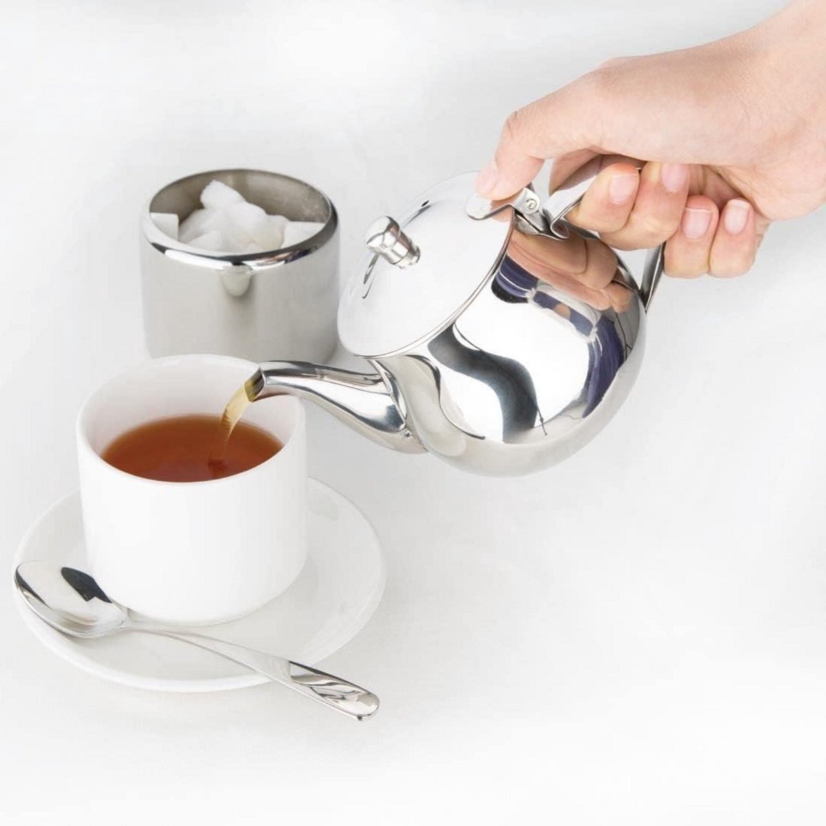 Arabische Theepot 13 Oz - Roestvrij Staal