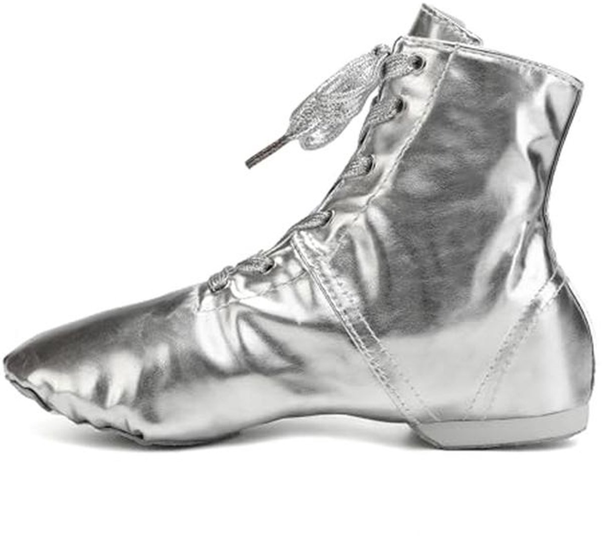 Hippe Jazz Danslaarzen voor Dames en Heren - Comfortabele Balletschoenen in Zilverkleur