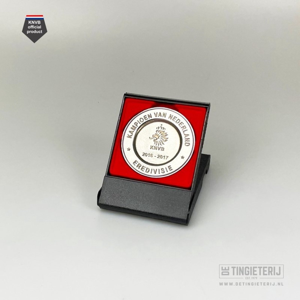 Miniatuur Kampioensschaal Eredivisie 16/17 - Gold Edition - Feyenoord - Voetbal - Kampioen van Nederland - Officieel KNVB product - Cadeau Feyenoord - Feyenoord artikelen - Minischaal