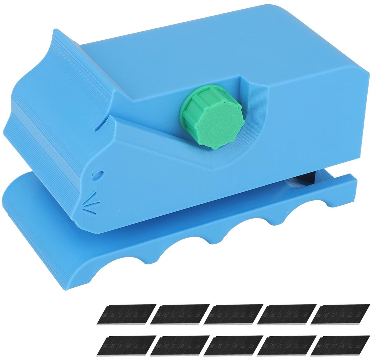Cutter voor krabbenplanken, karton snijmachine met mes 3D geprint handig karton snijgereedschap in kittenvorm voor kattenliefhebbers