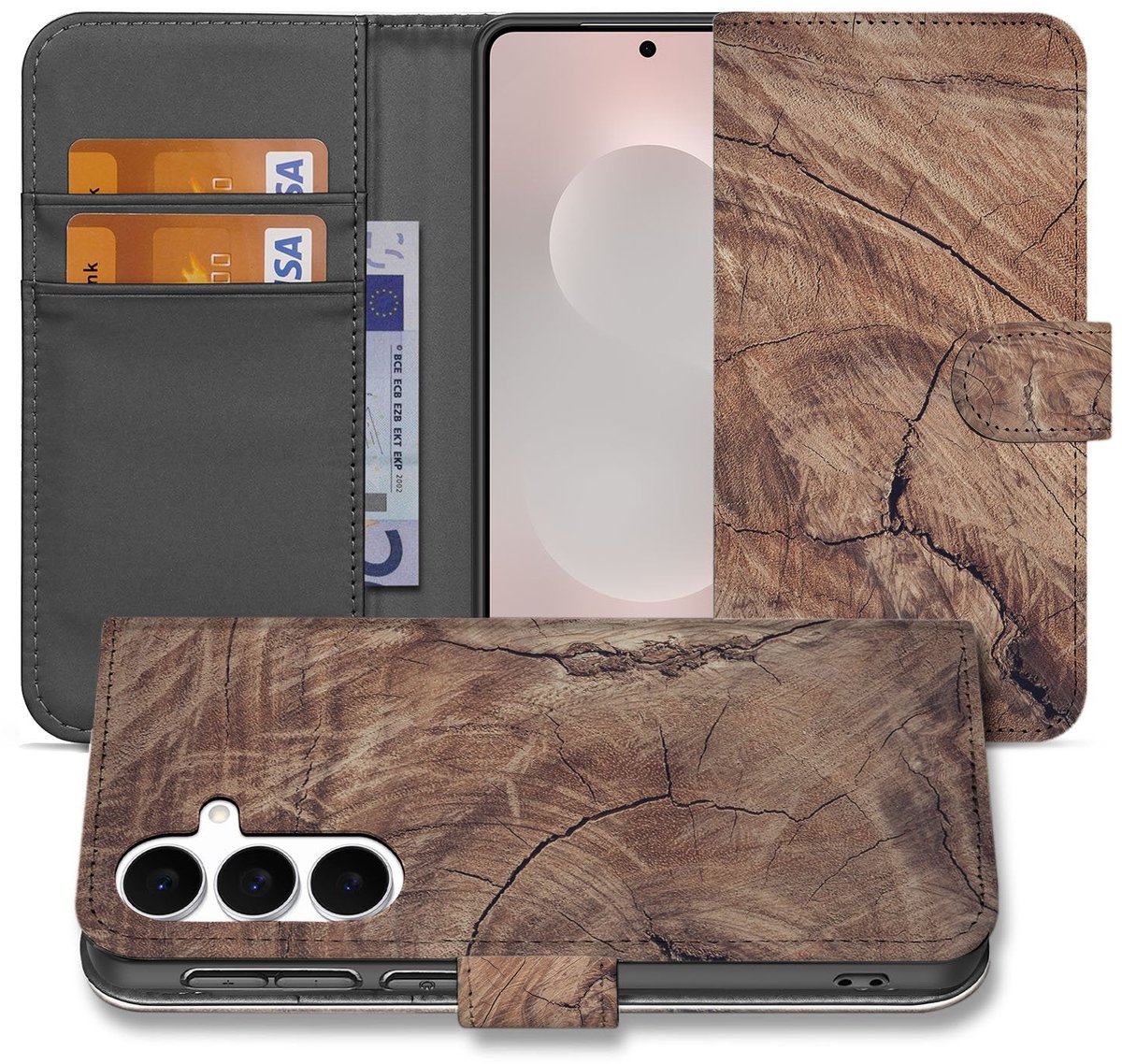 Samsung Galaxy S25 FE Book Style Case Tree Trunk