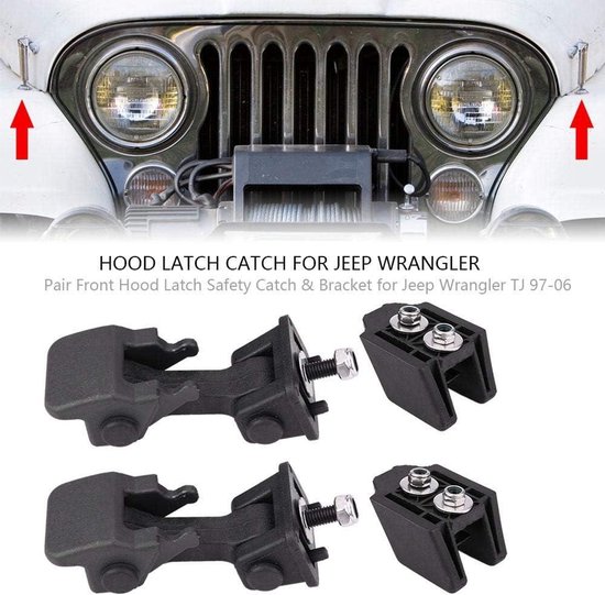 Voorkap Latch Safety Catch & Bracket voor auto's uit 1997-2006 in het ...