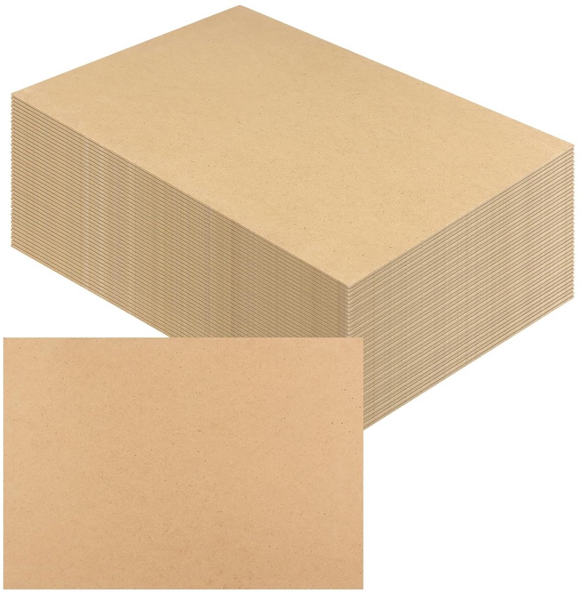 40x A4 MDF Houten Platen 300x210x2mm - Modelbouw, Knutselen en Schilderen