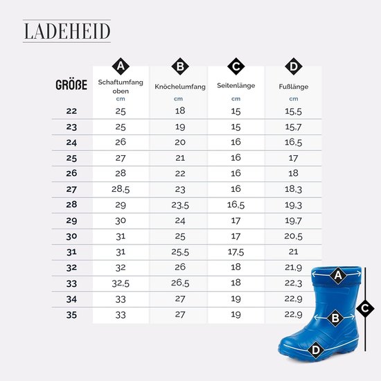 Vederlichte EVA-rubberlaarzen, tuinschoenen, maat 40-46, met warme