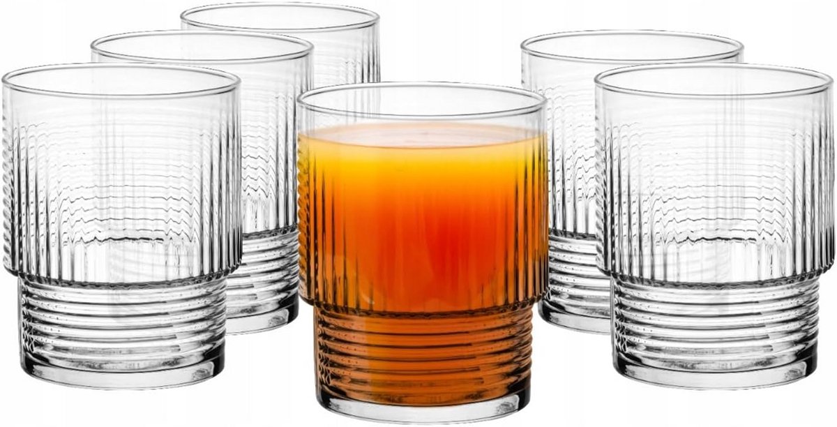 Set van 6 Glazen Drinkglazen Cocktailglazen 320 ml - Vaatwasmachinebestendig