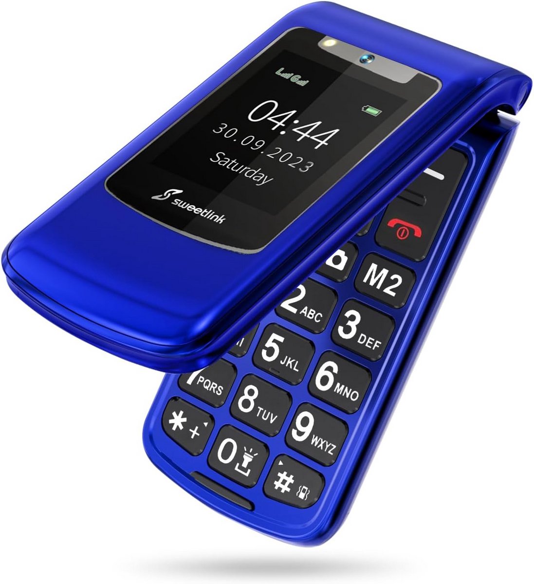 Senioren Mobiele Telefoon met Grote Toetsen en Laadstation - Dual SIM, SOS Knop en FM Radio