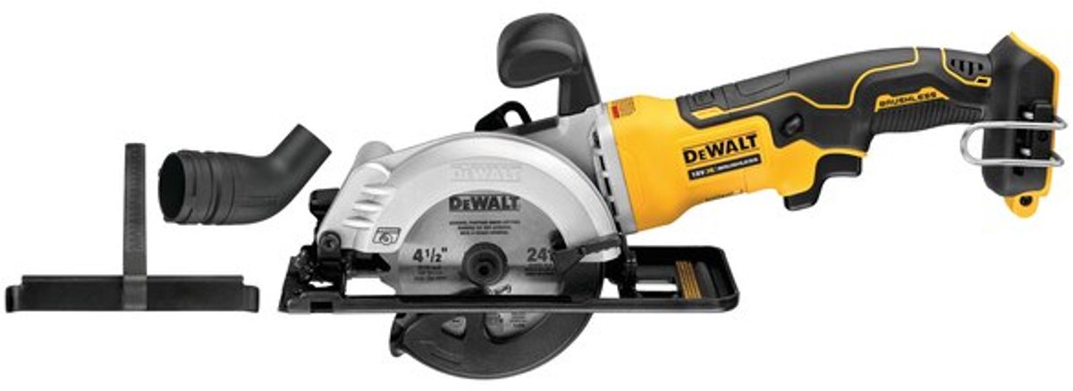 DeWALT DCS571NT Accu ultra compact cirkelzaag 115mm 18V XR Basic Body in TSTAK – foto 4