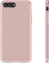 BeHello iPhone 8 Plus  7 Plus Premium Liquid Silicone Case Roze