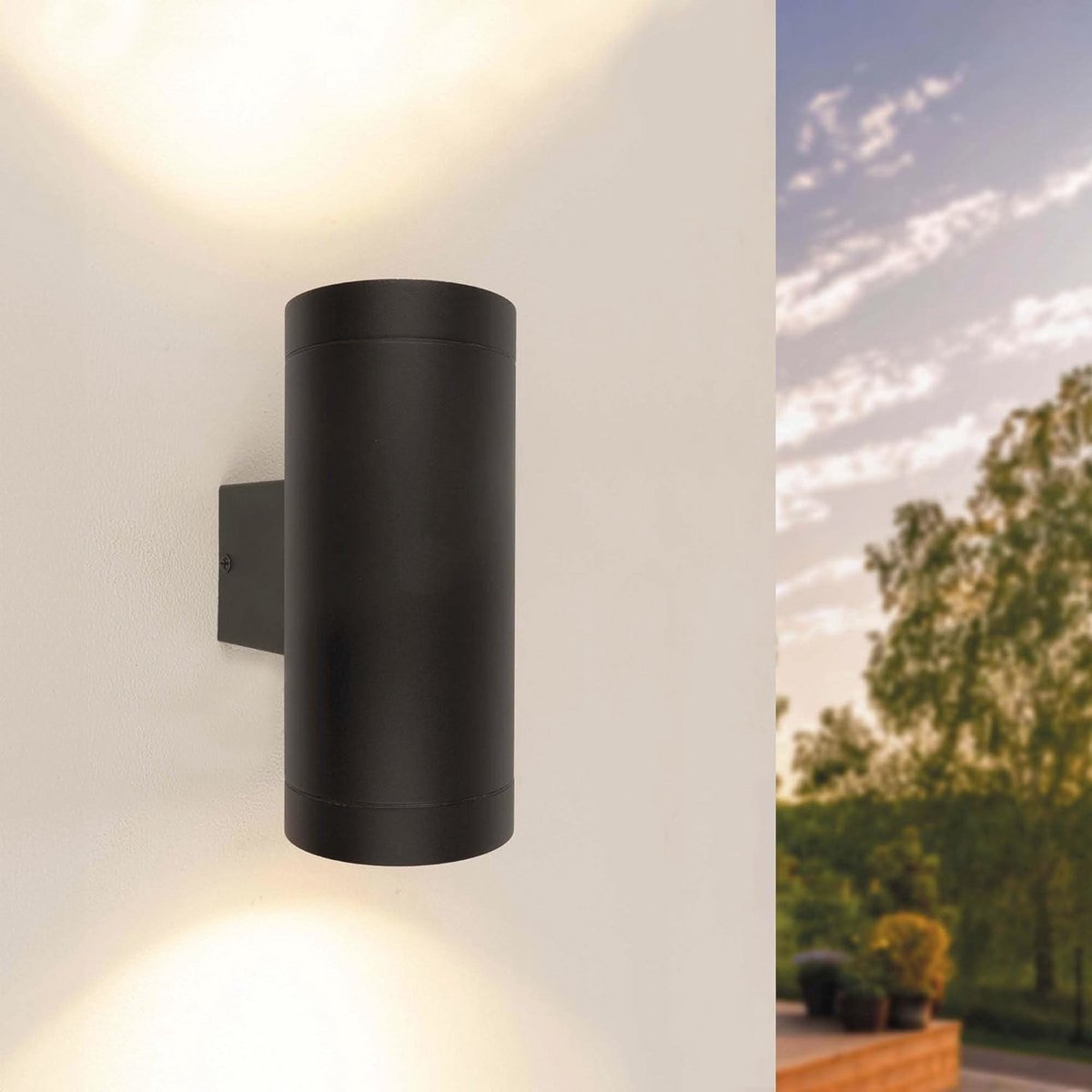 LED Wandlamp met Sensor - GU10 Fitting, IP44 Spatwaterdicht, Buitenlamp