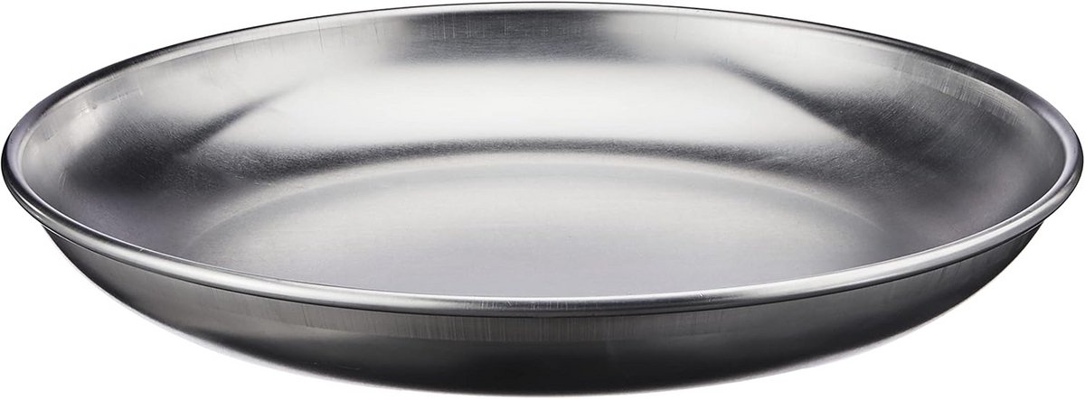 Aluminium dienblad voor zeevruchten 36 cm - 3 mm dik - Zilver/Zwart