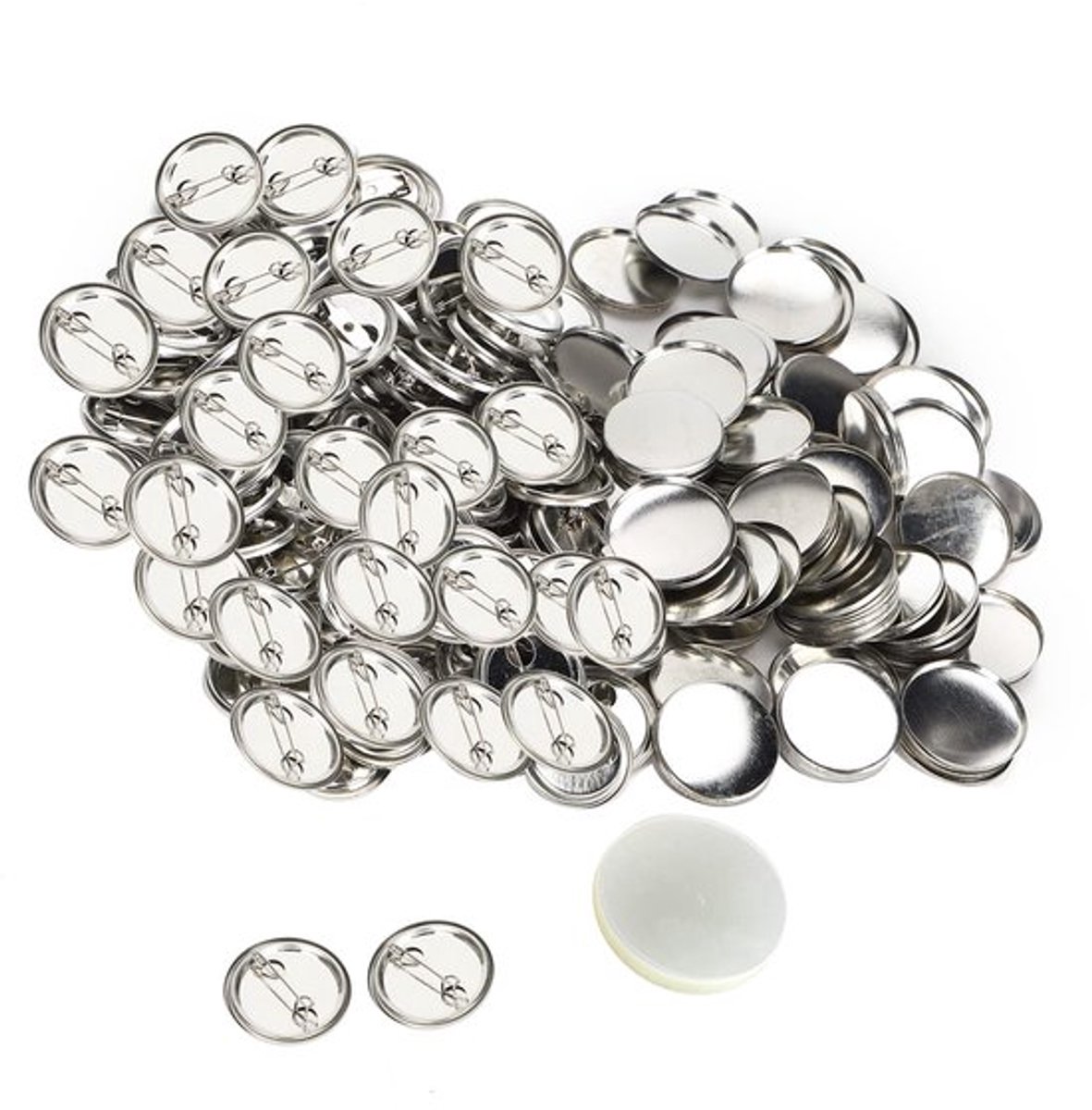 Button Maker Supplies 32mm - 200 Sets Metalen Onderdelen en Papier