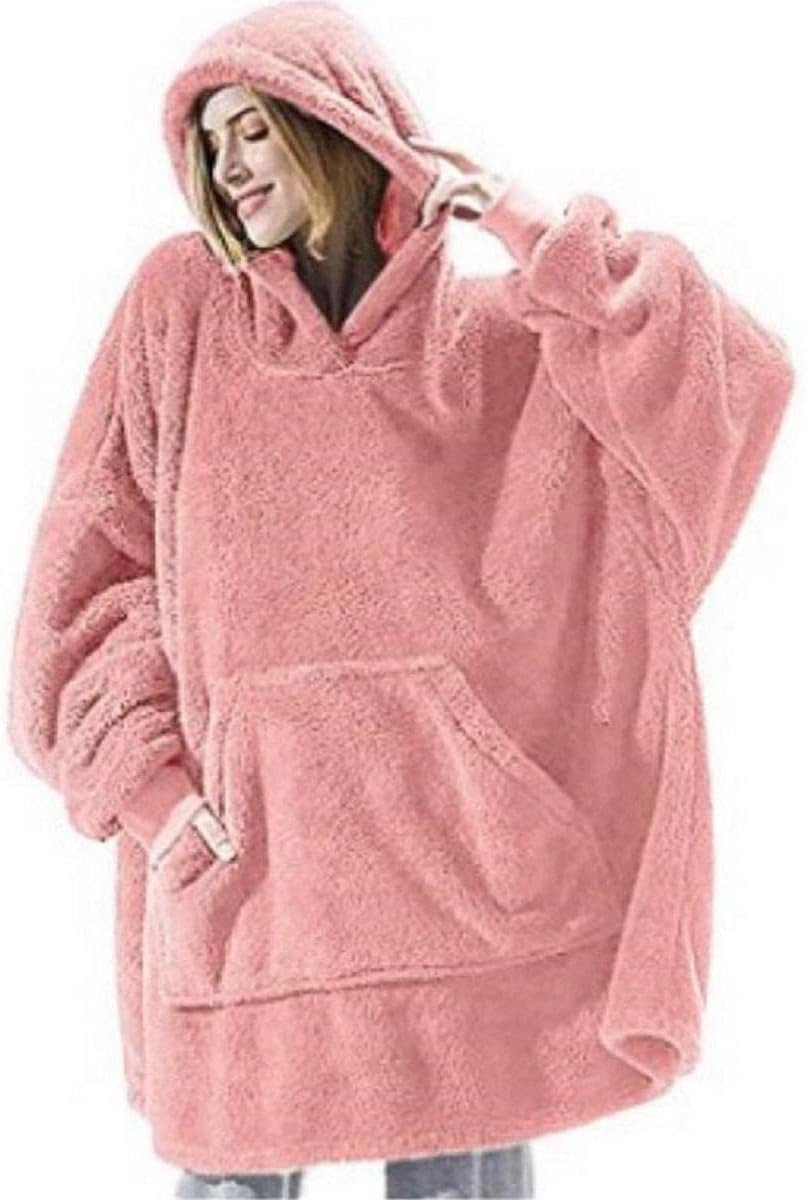 Extra Grote Comfortabele Hoodie Deken met Capuchon voor Volwassenen en Tieners