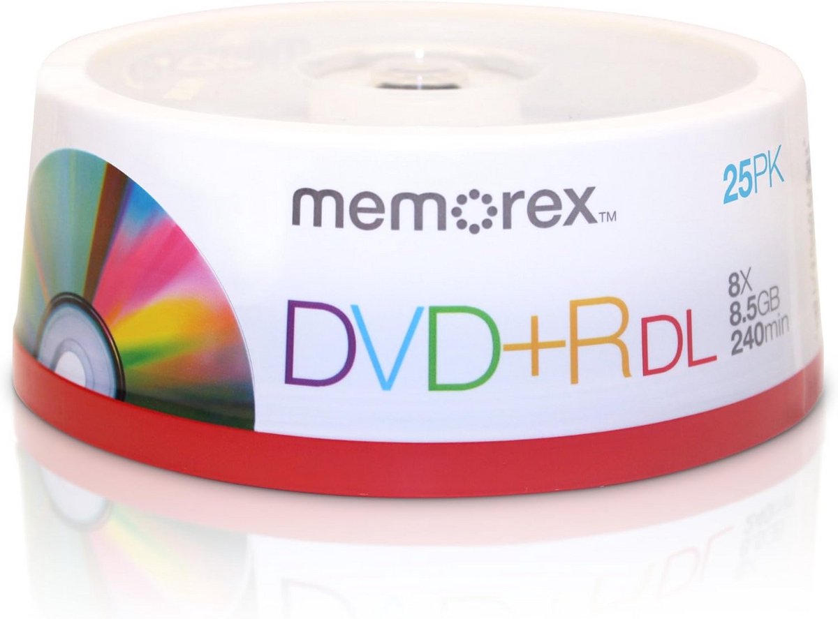 DVD+R DL 8,5 GB 8x - 25 stuks