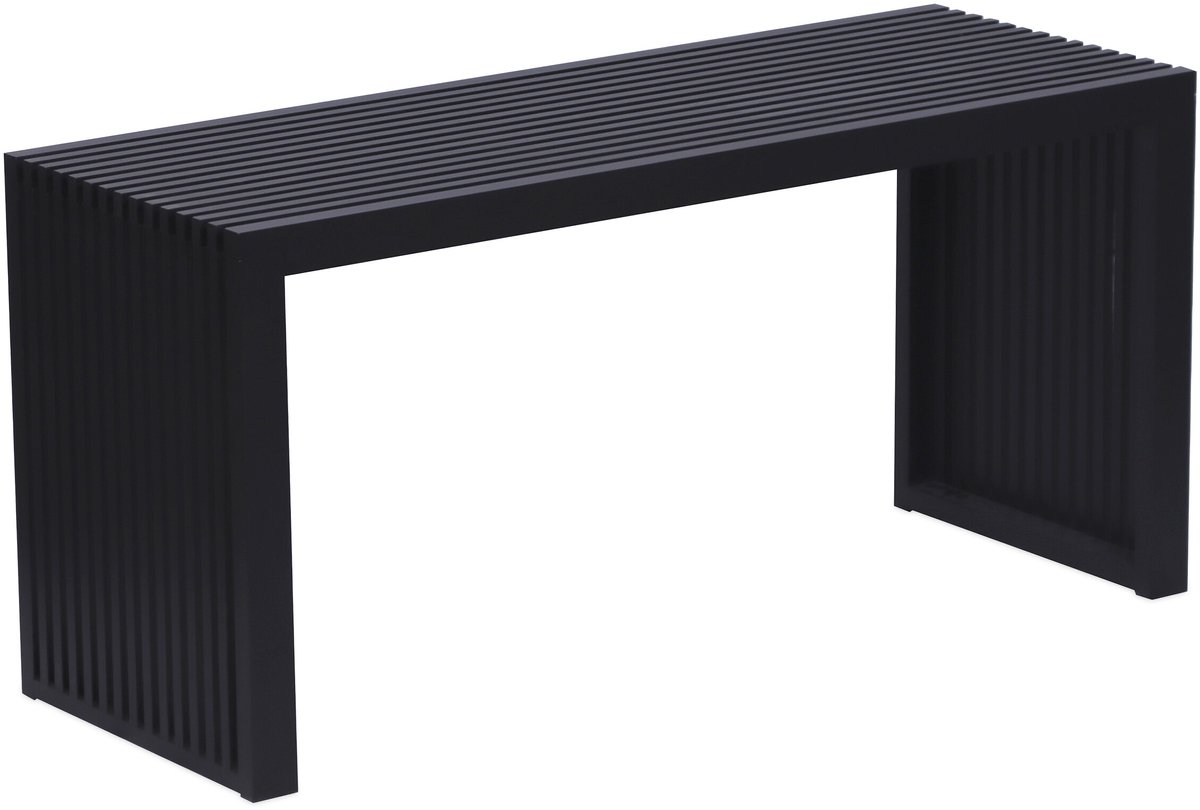 Bankje bamboe - 43x90x33 cm - zwart