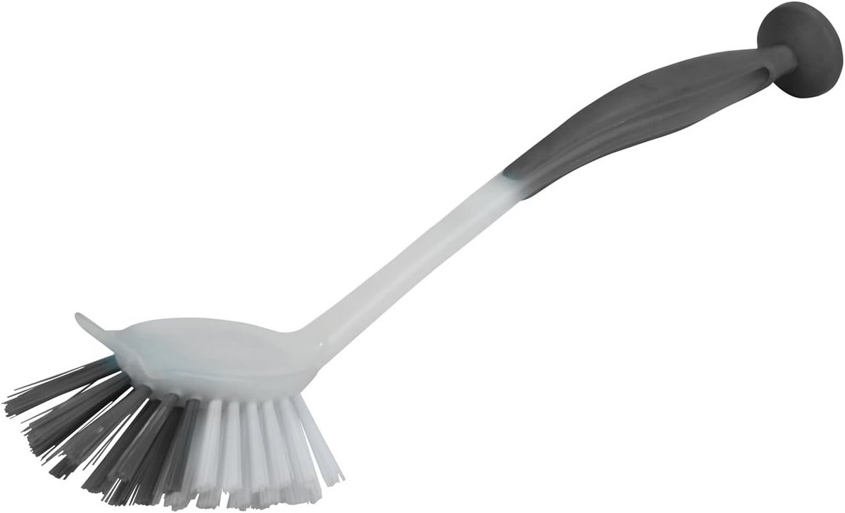 Vaatwasborstel met Schraper en Zuignap - 7 x 29 cm - Antraciet