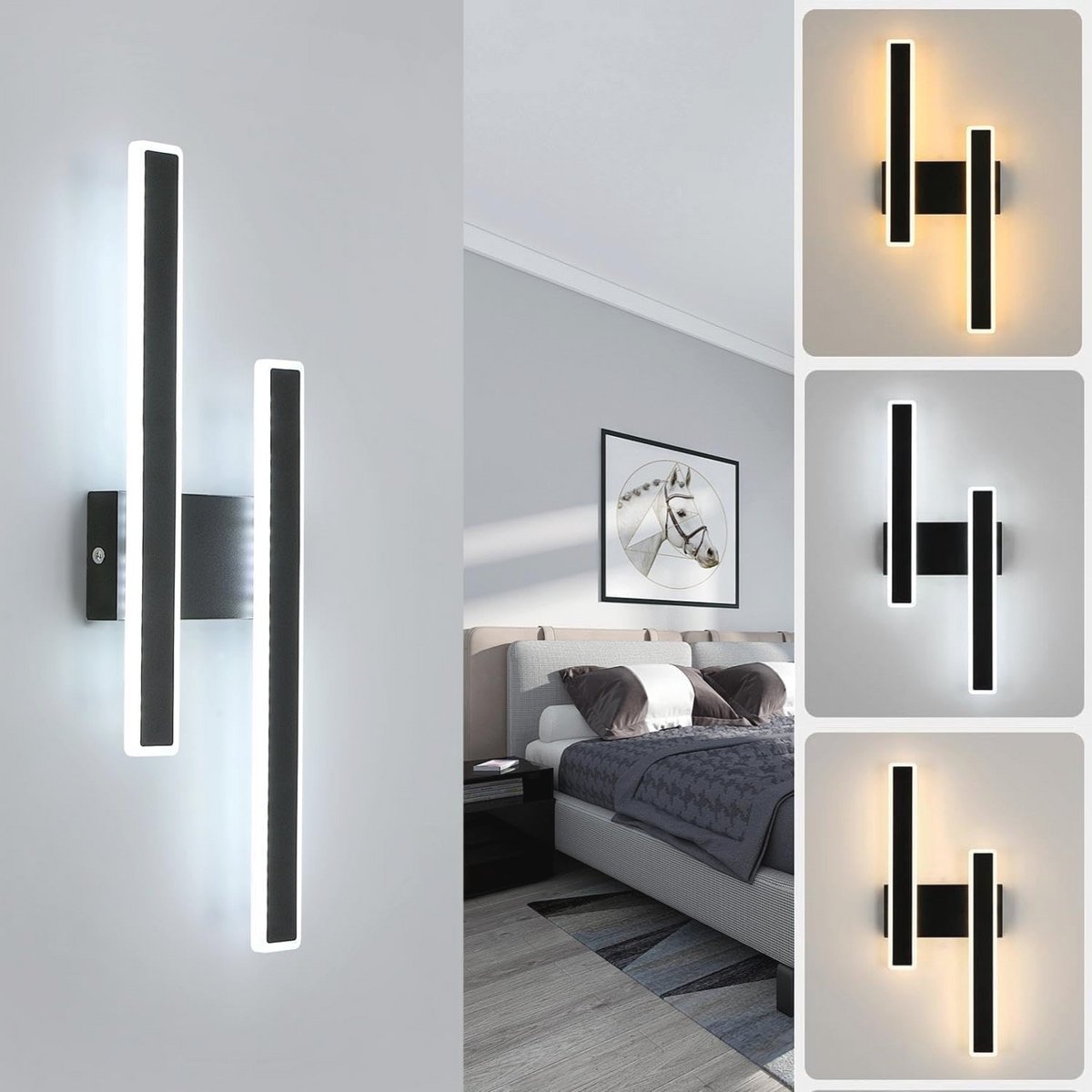 Dimbare LED Muurlamp 32W Modern voor Slaapkamer, Eetkamer en Hal