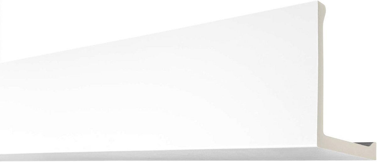 Afdekstrip voor buizen en kabels | PU sierlijst | glad voorgegrond | 2 meter | 150 x 150 mm