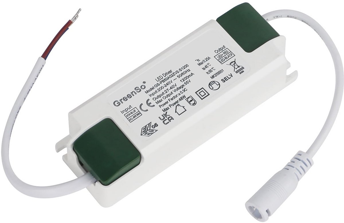 50W LED Transformator voor Panelen en Inbouwverlichting - 1200mA Constant Stroom voor Binnenshuis Gebruik