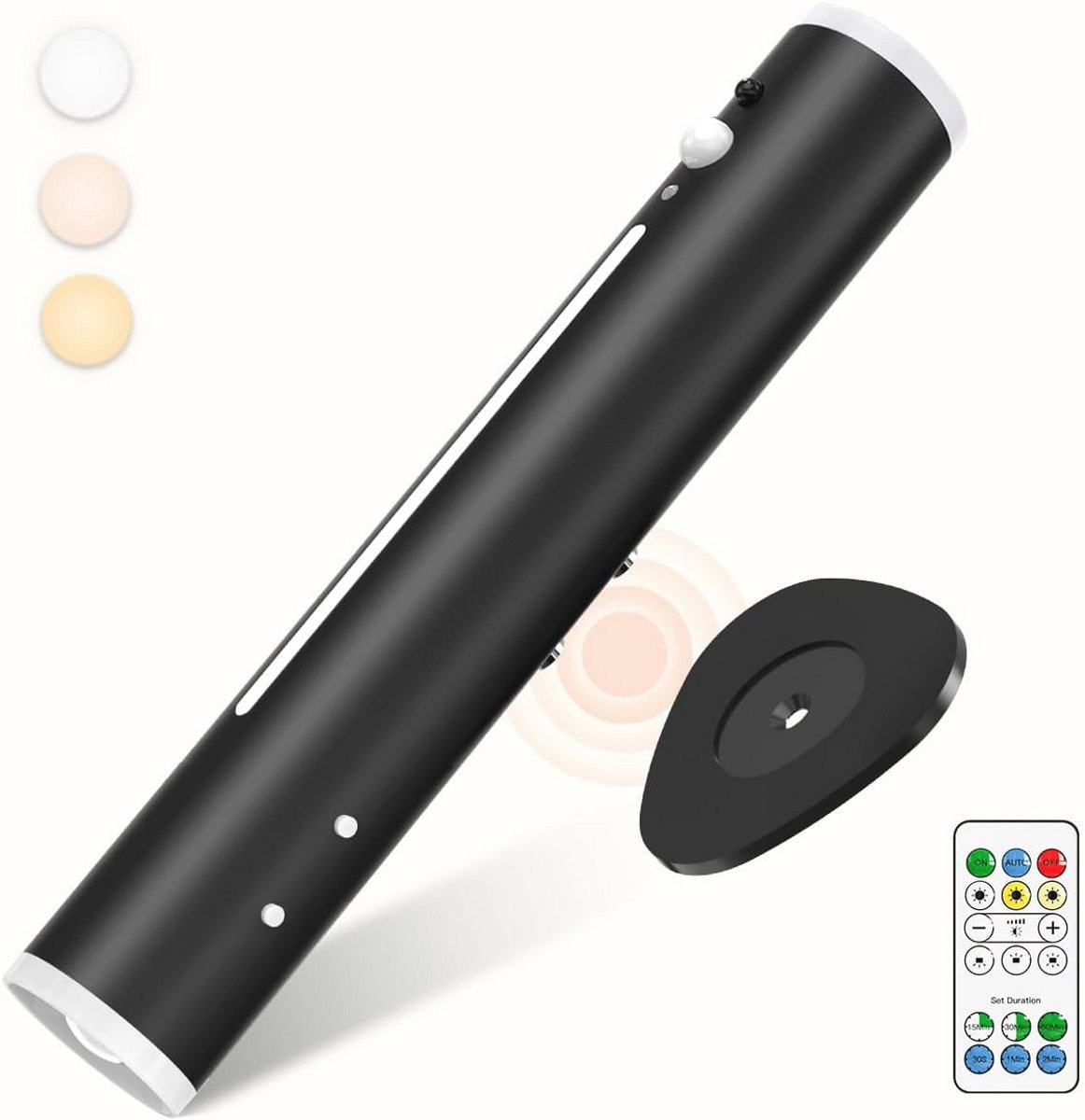 Oplaadbare Wandlamp met Bewegingsmelder - Draadloos en Batterij-aangedreven LED Wandverlichting voor Slaapkamer en Gang