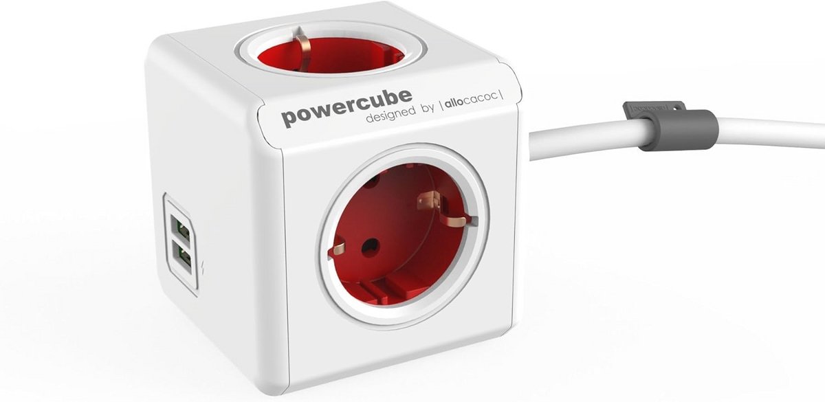 PowerCube USB Stekker Met 25 Type F Aansluitingen