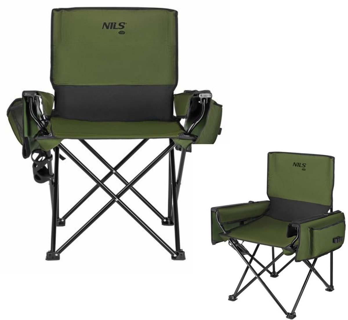 Groene opvouwbare campingstoel - comfortabel en duurzaam