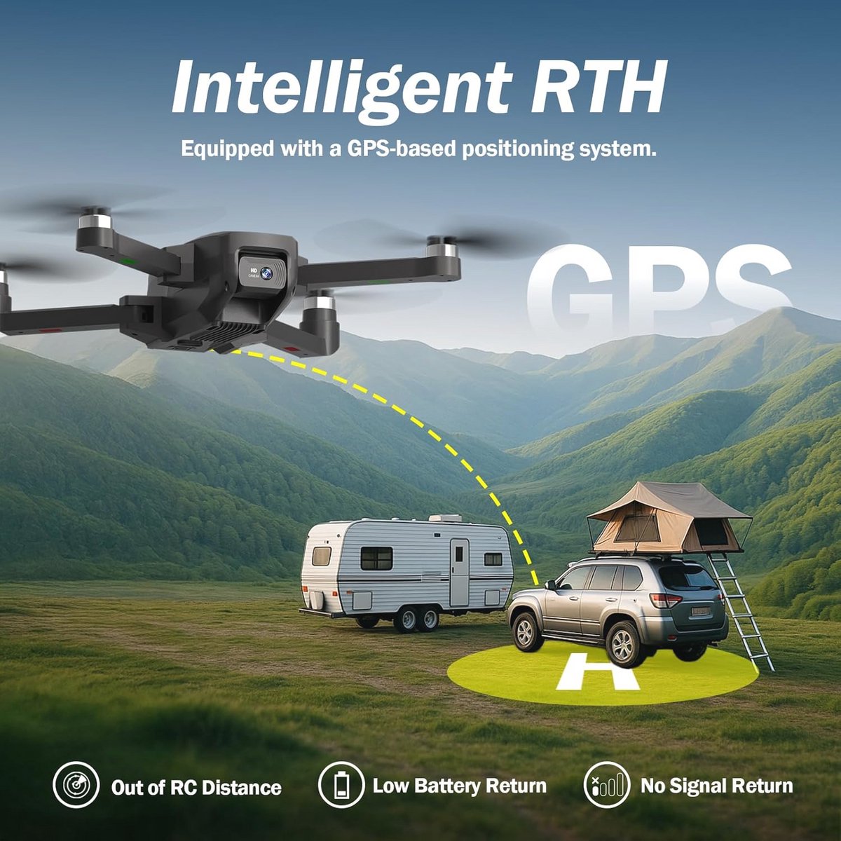 GPS Drone met 1080P HD Camera en Optische Positie