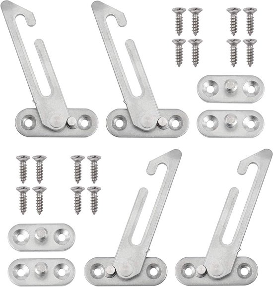 2Pcs Window Locks for UPVC Windows, Adhesive No Drilling Window