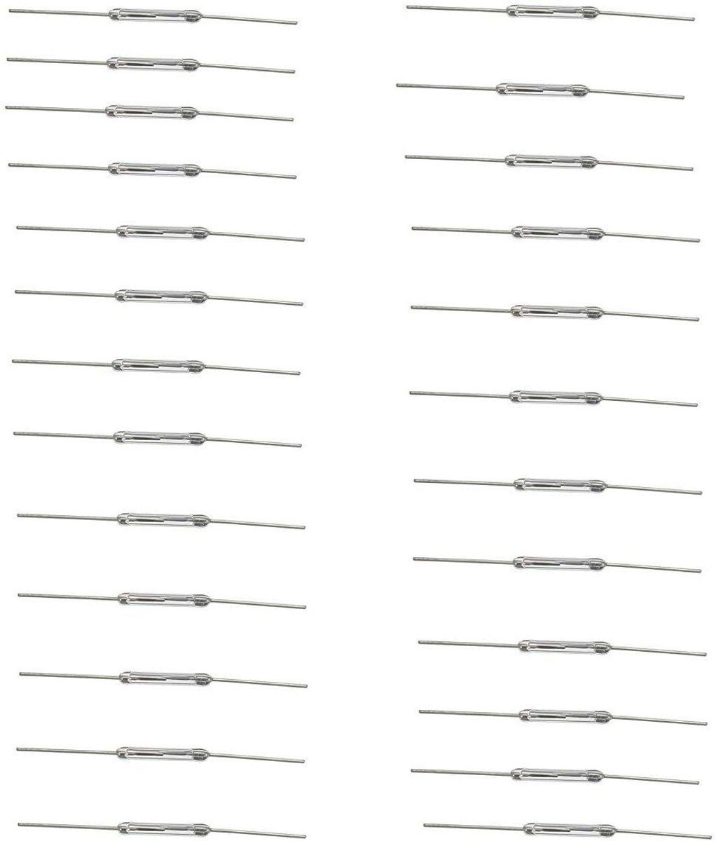 Magnetische Reedschakelaars - 25 Stuks Glas Reed Relais - Normaal Open N/O Inductieschakelaars