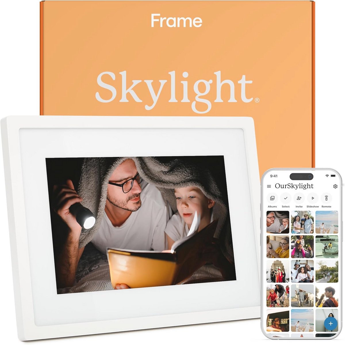 Digitale fotolijst - 25,5 cm met touchscreen en WiFi