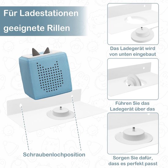 Magnetisches Tonie Regal für 27 Figuren – Wandregal