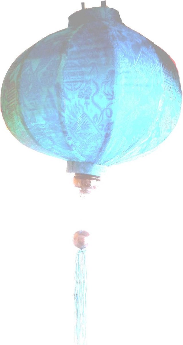 Handgemaakte Oosterse Lantaarnlamp van Zijde en Bamboe - 10 Kleuren - 23-50 cm