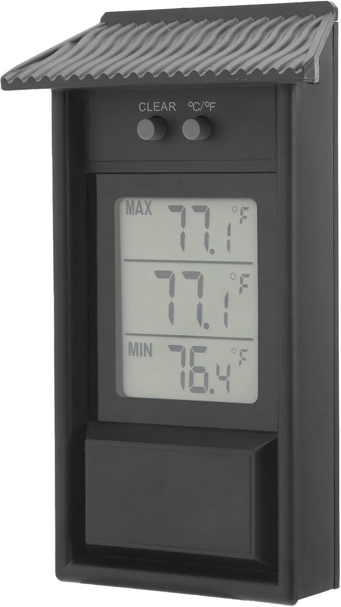 Waterdichte Digitale Thermometer voor Tuin en Kas - Nauwkeurige Weer- en Vochtigheidsmeter