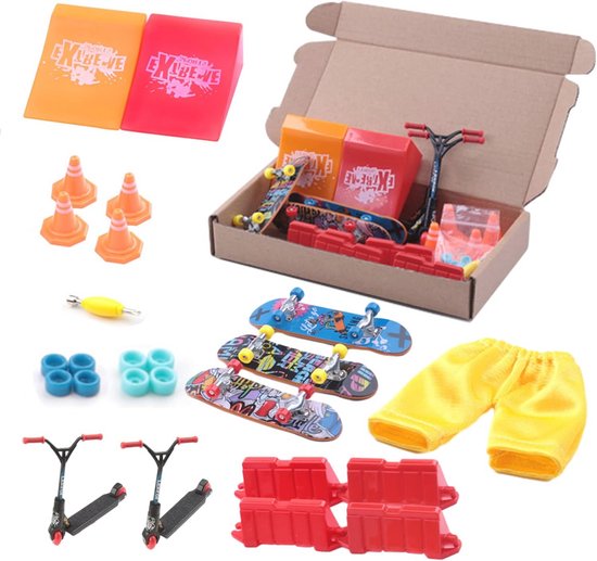 Set de rampes de skateboard pour doigts - Mini ensemble de rampes de Tech Deck pour Enfants