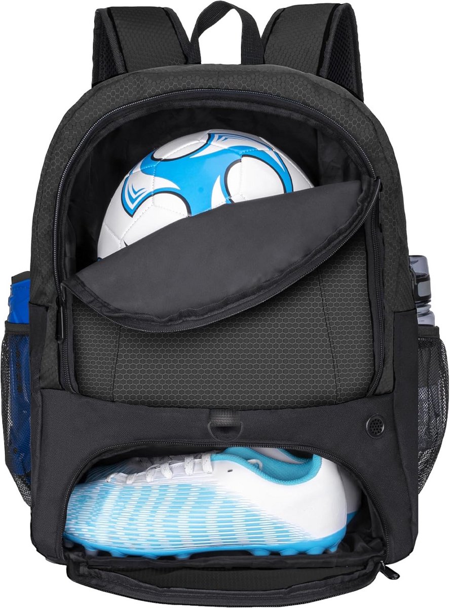 Voetbaltas met ventilatiepanel