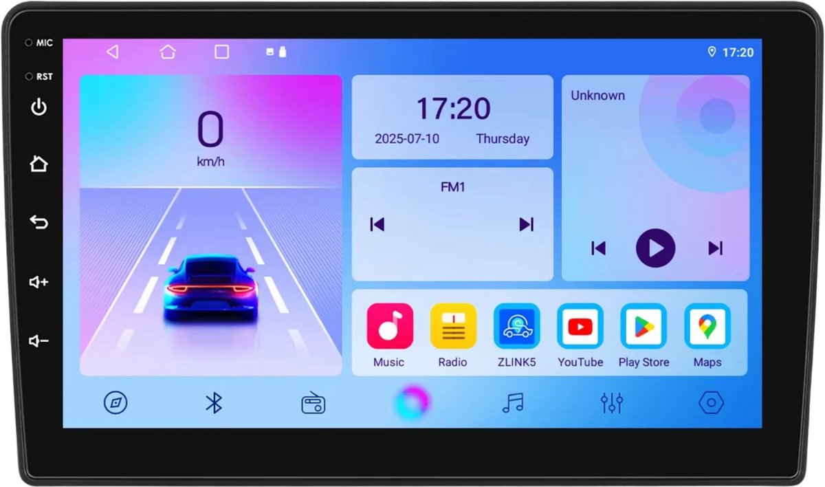 Autoradio met bluetooth - Carplay - Voor Ford Fiesta (1995-2001) - Geschikt voor Apple en Android - Stereo - Navigatie - Navigatiesysteem auto - 1GB 32GB