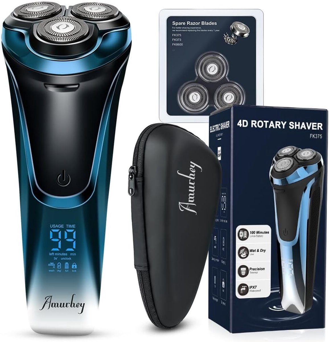 Ware co Elektrisch Scheerapparaat IPX7 Waterdicht met Pop-up - Ware co - €79,99