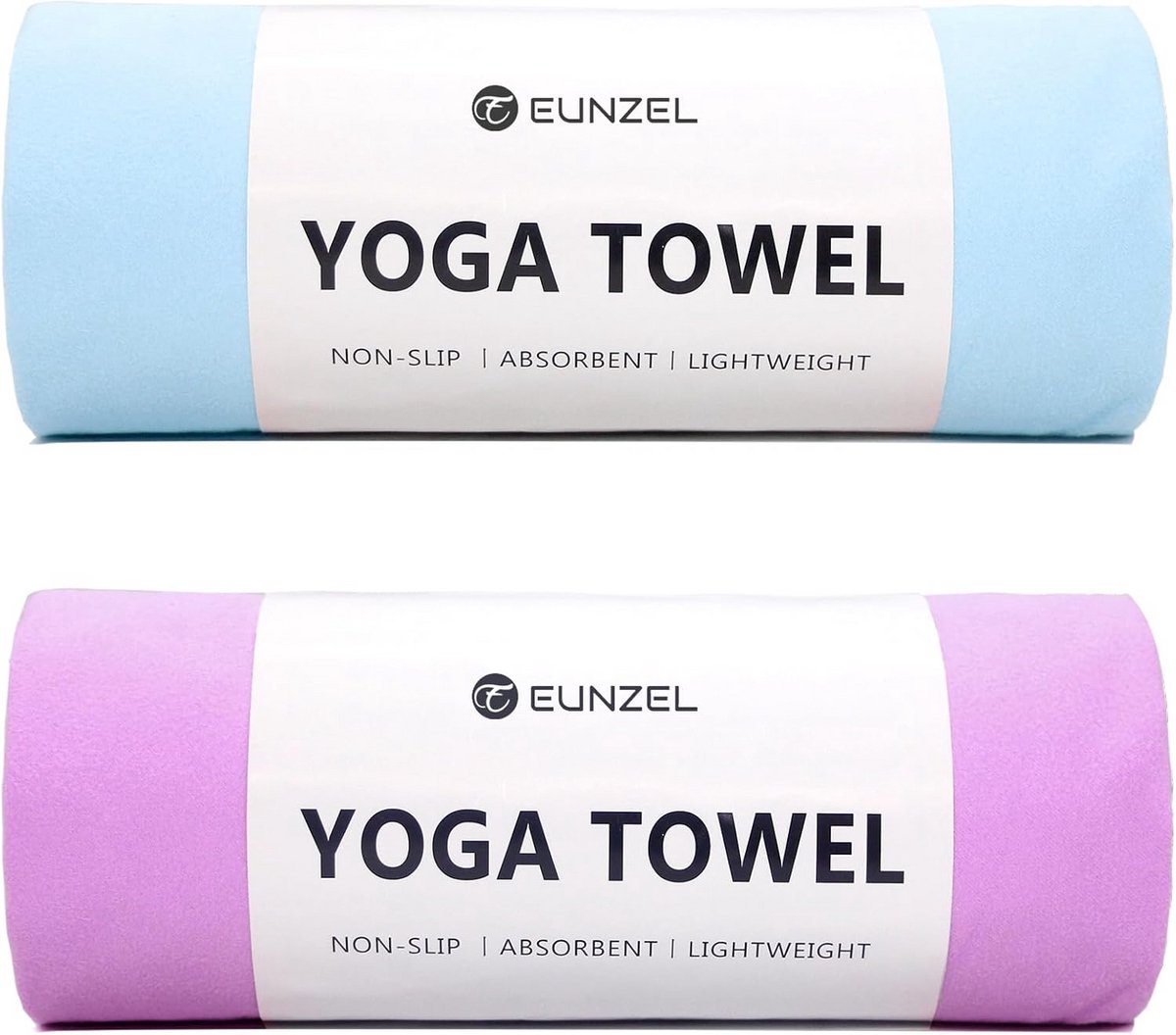 Antislip Yogahanddoek Microvezel Zweetabsorberend voor Hete Yoga, Pilates en Training (2 stuks)