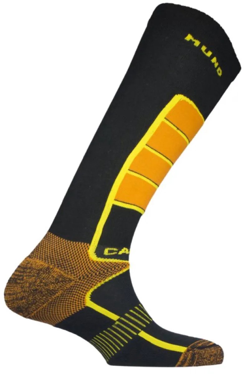 Mund Socks Carving Sokken Man Zwart