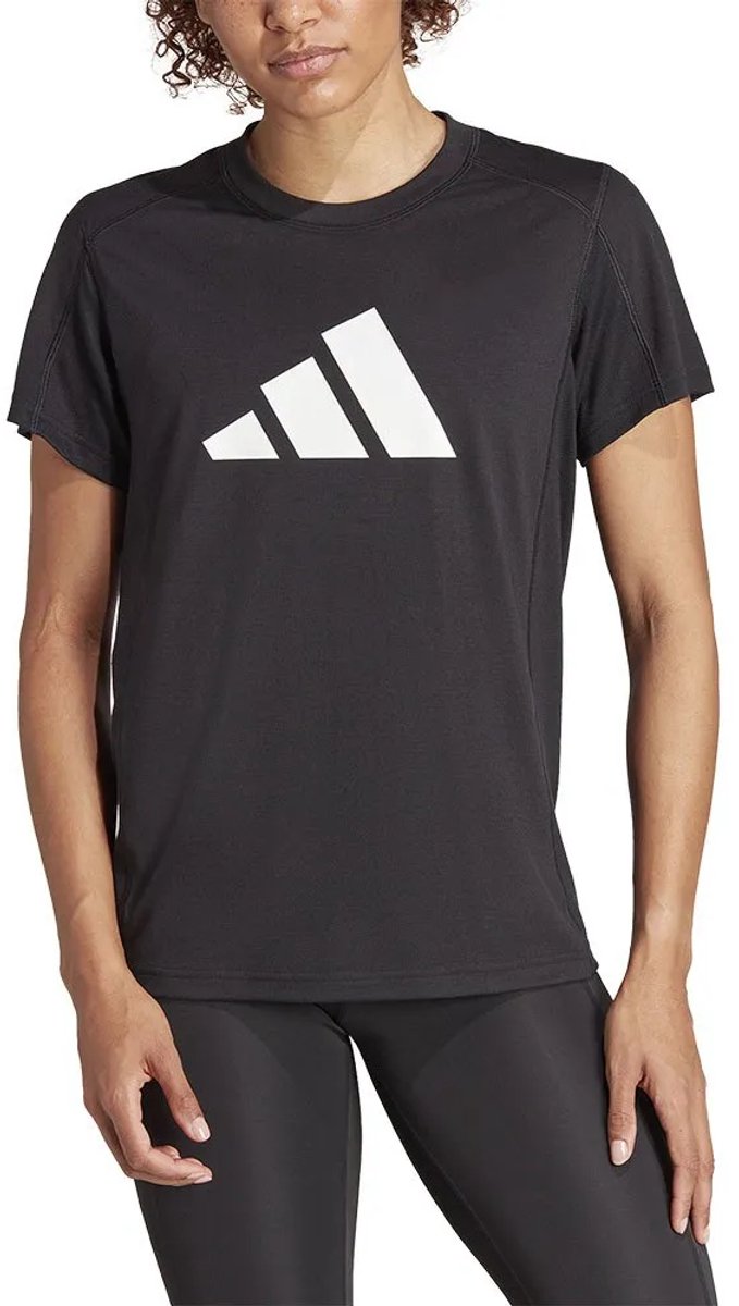 Adidas Train Essentials Logo T-shirt Met Korte Mouwen Vrouw Zwart