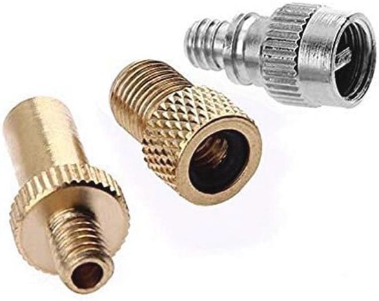 Set van 3 Ventieladapters voor Fietsen - Geschikt voor Dunlop, Schrader en Automatische Ventielen — afbeelding 2