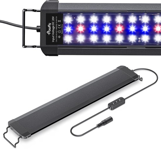 Pawfly 6 W LED Aquarium Light voor 3,8 tot 38 L Fish Tanks Clip On Fish Tank Light USB Bewegende Aquarium Lamp met Volledig Spectrum Dimbare Witte Blauwe Rode Groene Lichten met