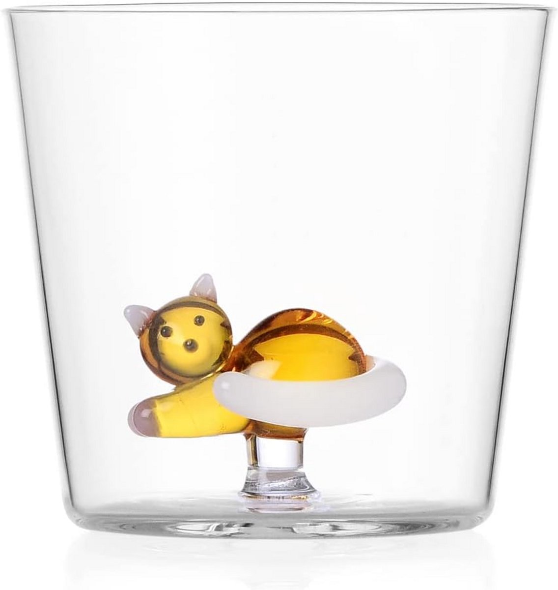 Elegante Drinkglazen Set van 2 Borosilicaat Glas - Kat Design