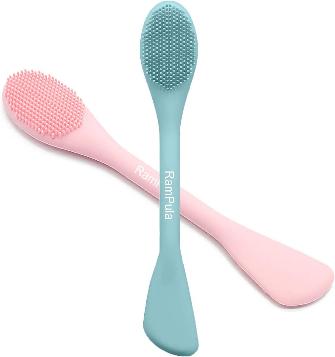 2-in-1 Siliconen Gezichtsborstel voor Reiniging, Peeling en Verwijderen van Make-up