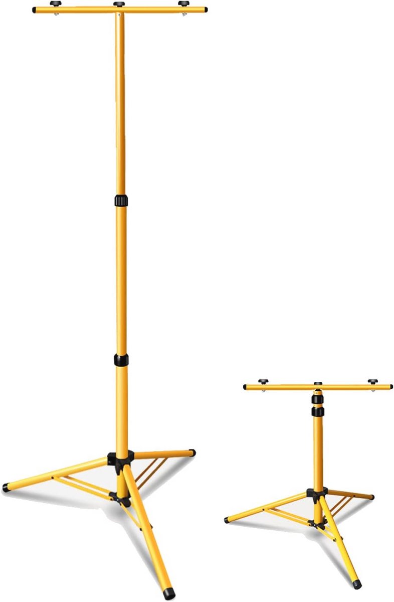Telescopisch statief voor bouwplaats en LED-verlichting - Hoogte verstelbaar en IP65