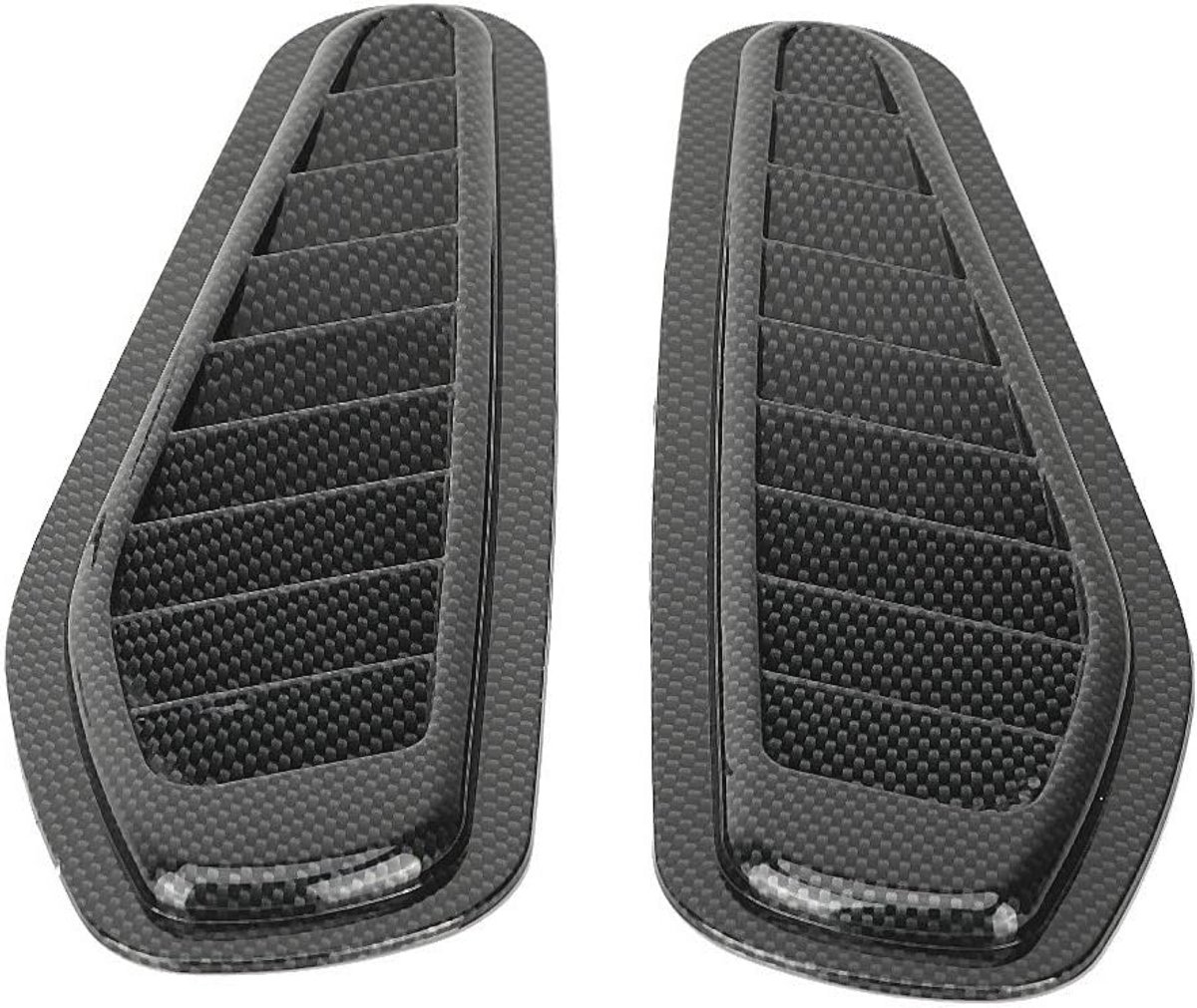 Universele Luchtinlaat Schep - 2 Stuks Carbon Style Auto Accessoire