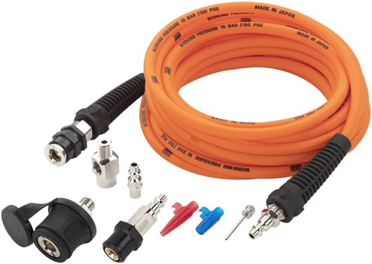 Draagbare Bandenopblaasset met Hoge Temperatuur Luchtslang en Accessoireset voor Universele Systemen